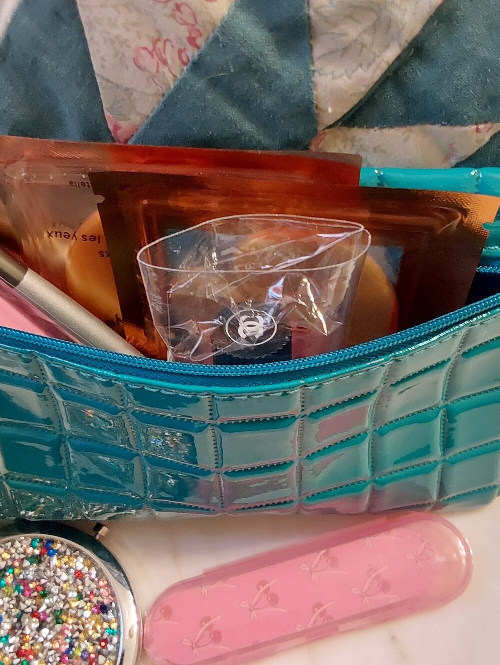 NWOT Spa Care Bundle With New Teal Ipsy Pouch, Including Designer Item